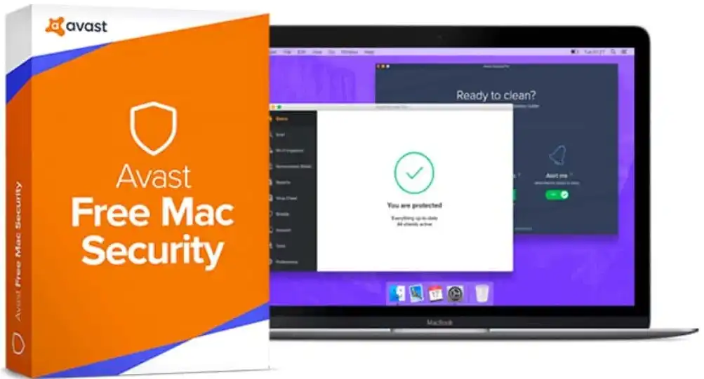 Avast security products running on a MacBook Pro