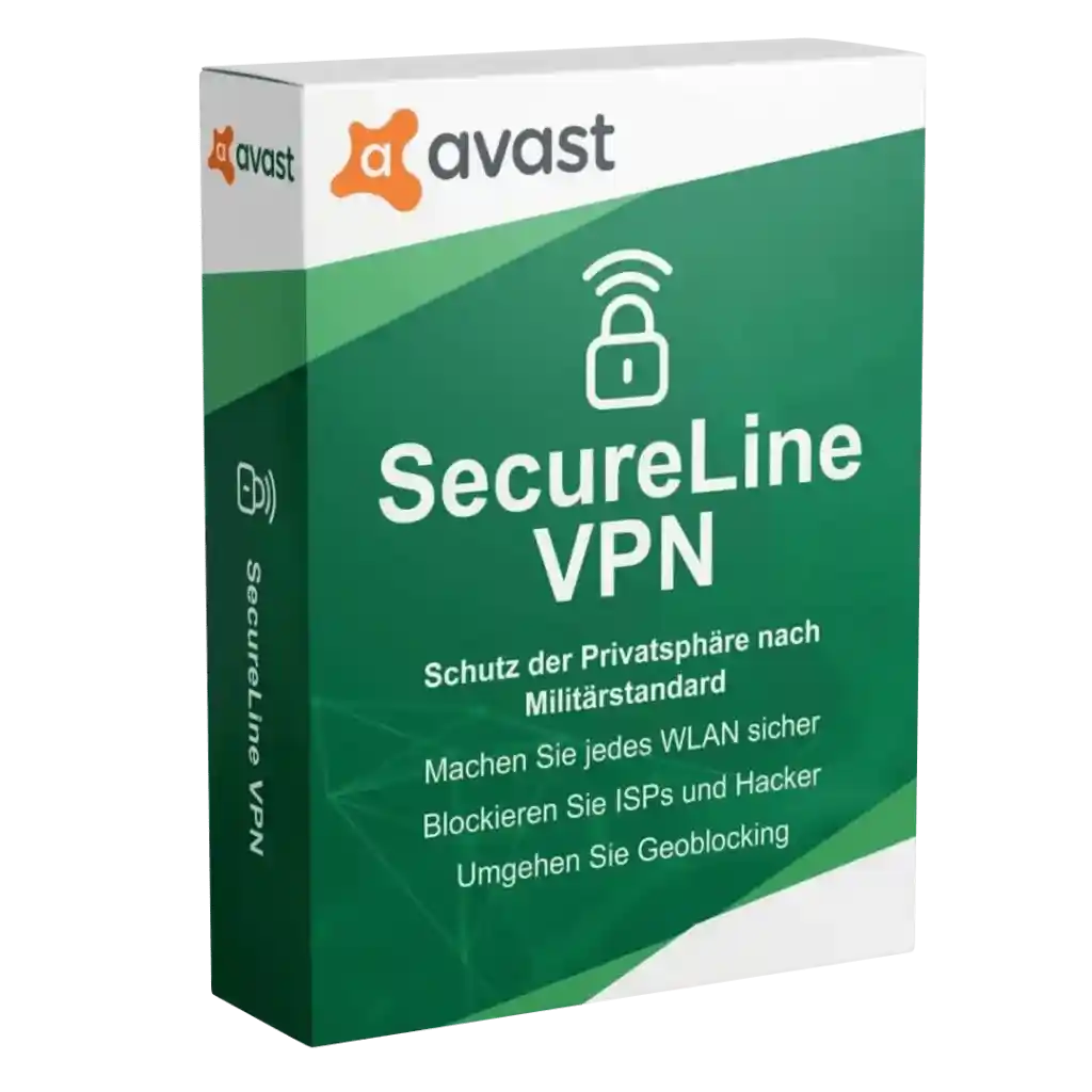 Avast SecureLine VPN interface showing connection status