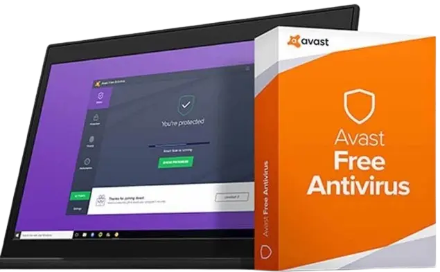 Windows PC protected by Avast security software
