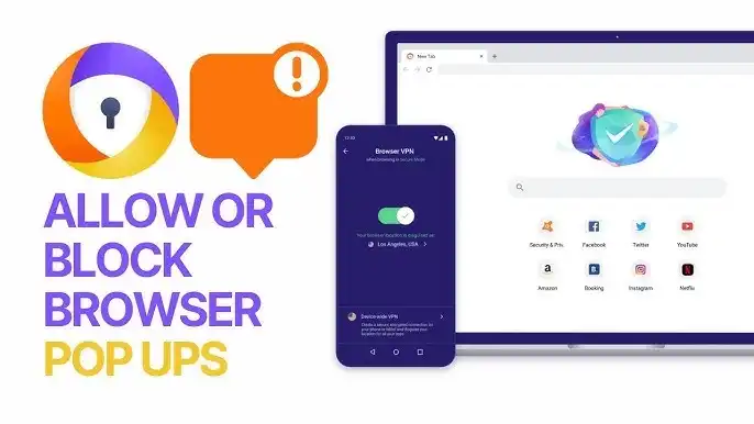 Avast Secure Browser privacy settings on Android