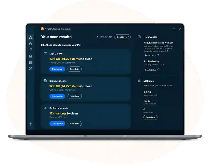 Avast Cleanup Premium for Mac disk cleaner feature